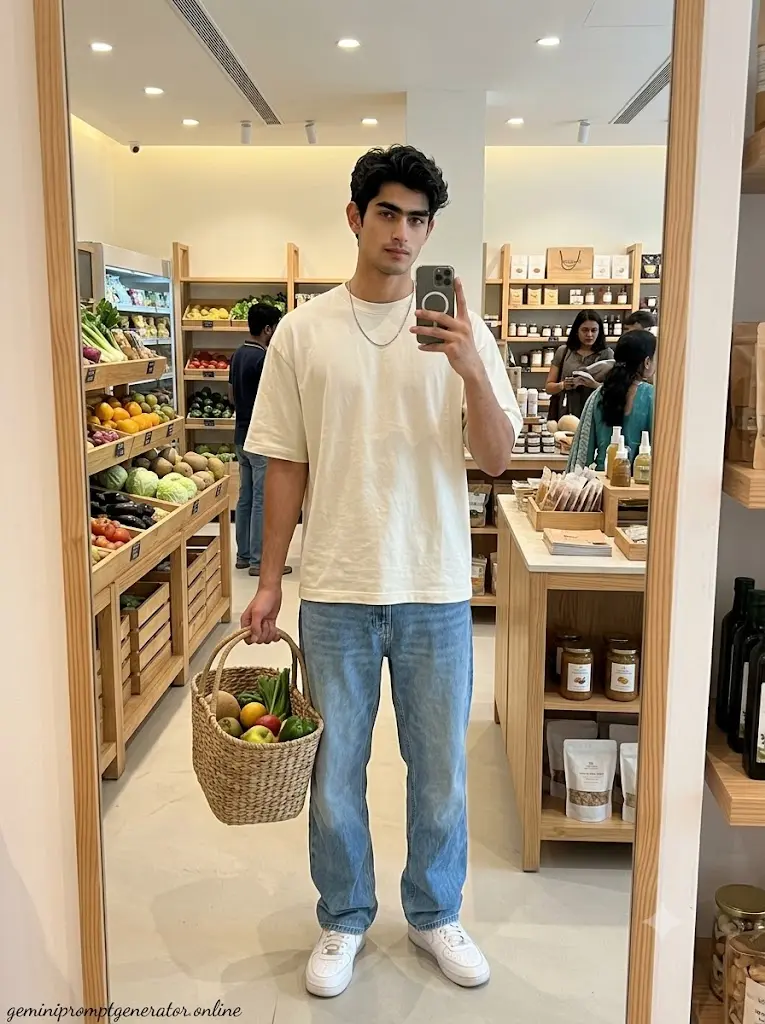 Luxury Grocery Store Selfie