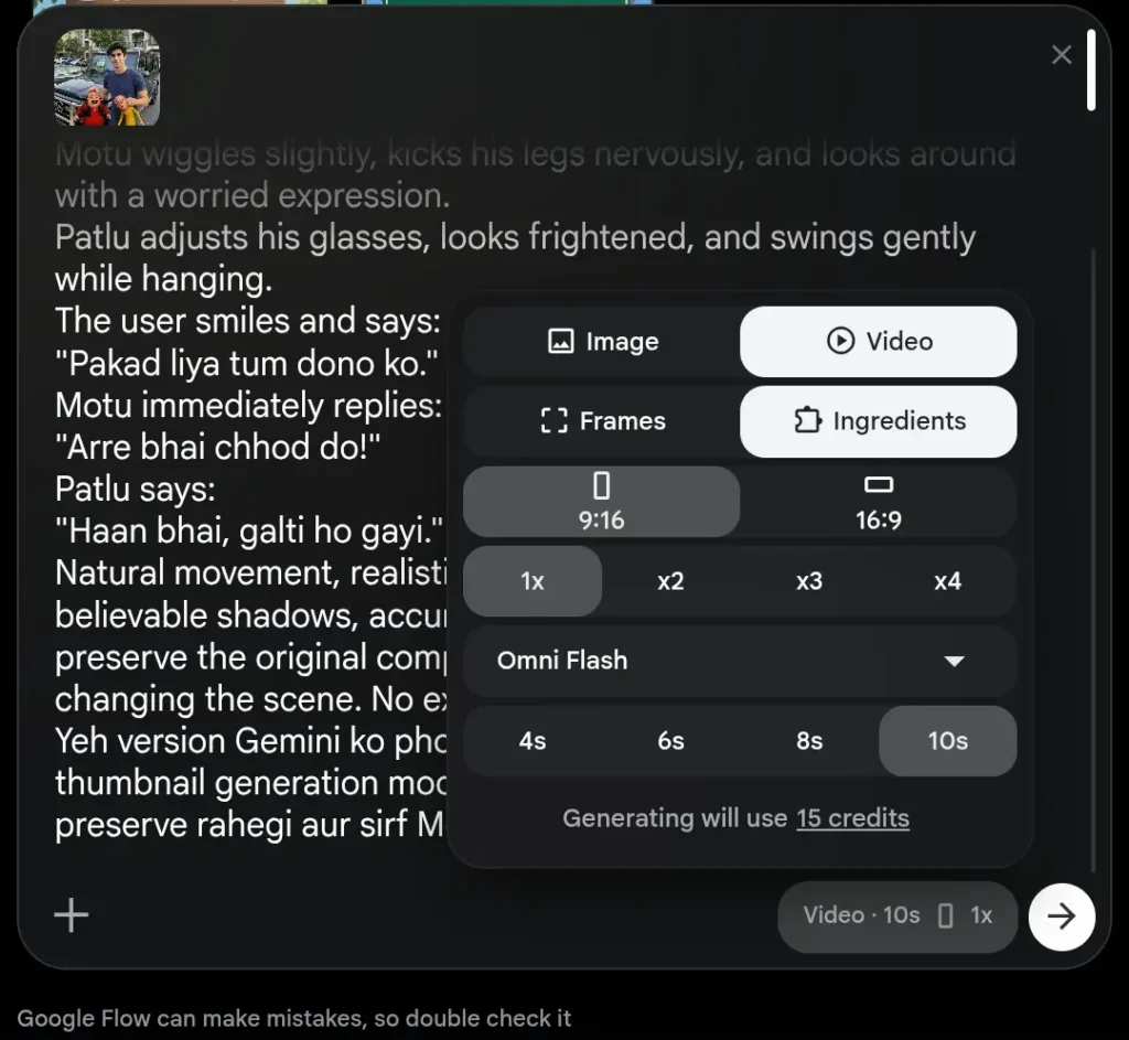 Motu Patlu Video Prompt