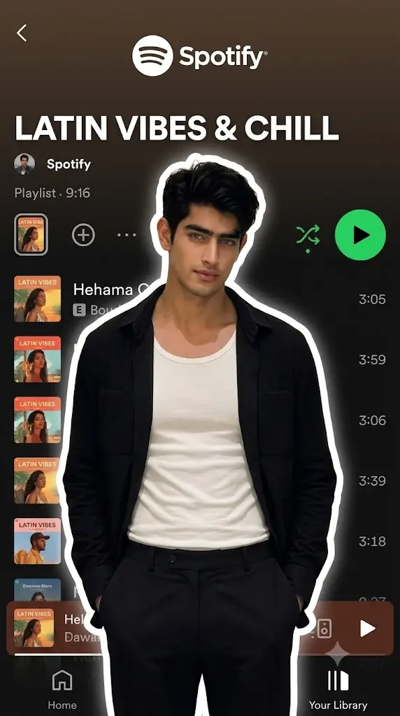 Spotify Playlist Card Trend