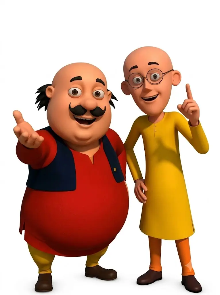 Sample motu patlu image to be uploaded with user image in Gemini